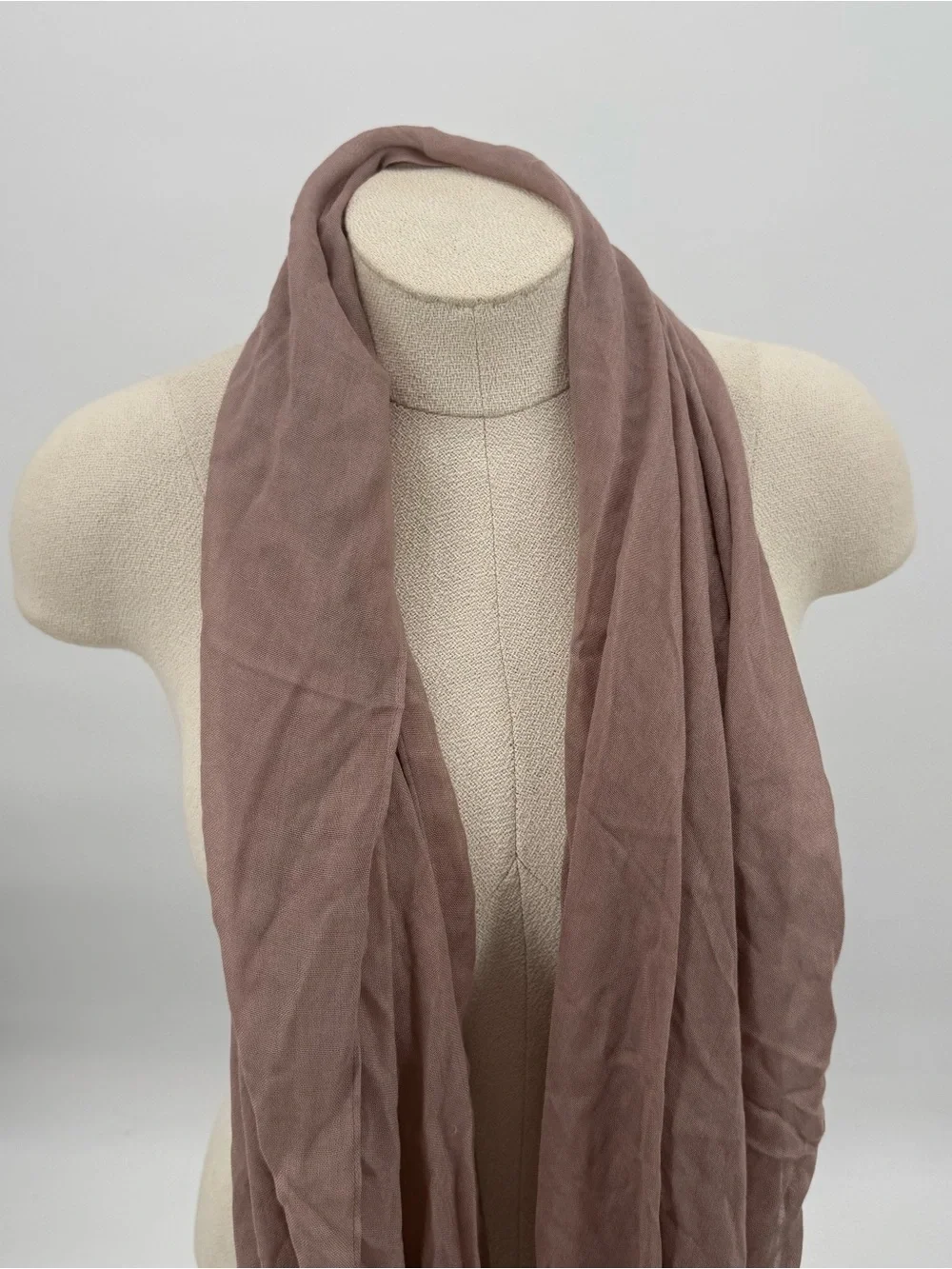 Unbranded Dusty Rose Lightweight Scarf Accessory Wrap Shawl
